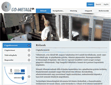 Tablet Screenshot of go-metall.hu